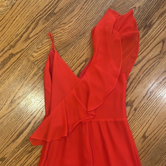 LPA Woman’s Ruffle Red Jumpsuit Size S - Picture 5 of 7